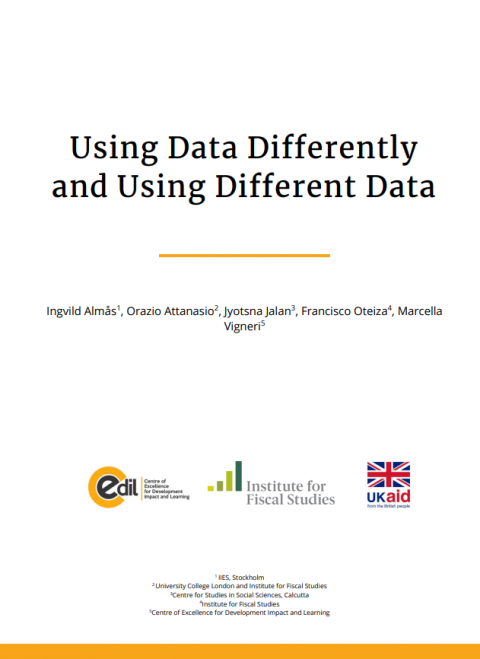 Using data differently and using different data