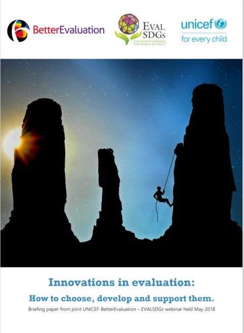 Innovations in evaluation: How to choose, develop and support them.