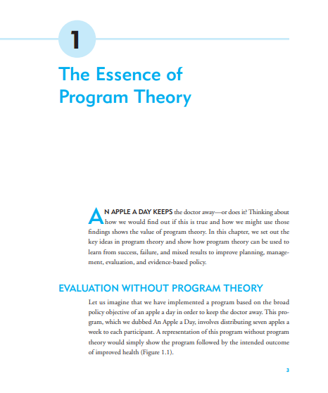 Key Ideas in Program Theory