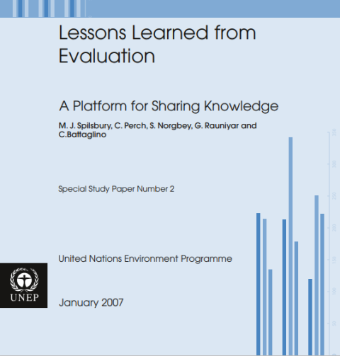 Lessons learned from evaluation