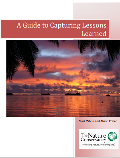 A guide to capturing lessons learned