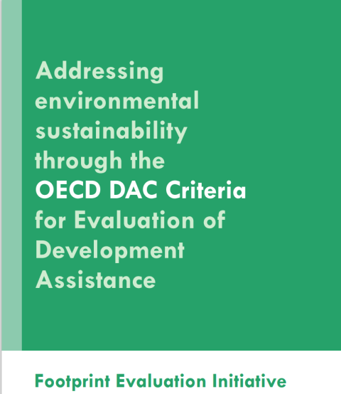 Addressing environmental sustainability through the OECD DAC Criteria for Evaluation of Development Assistance